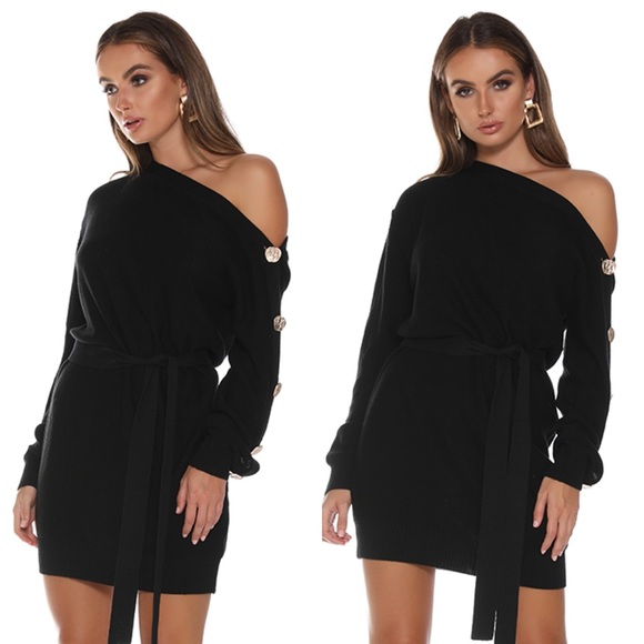 *LAST 1* Bella Knit Sweater Dress - Picture 5 of 6